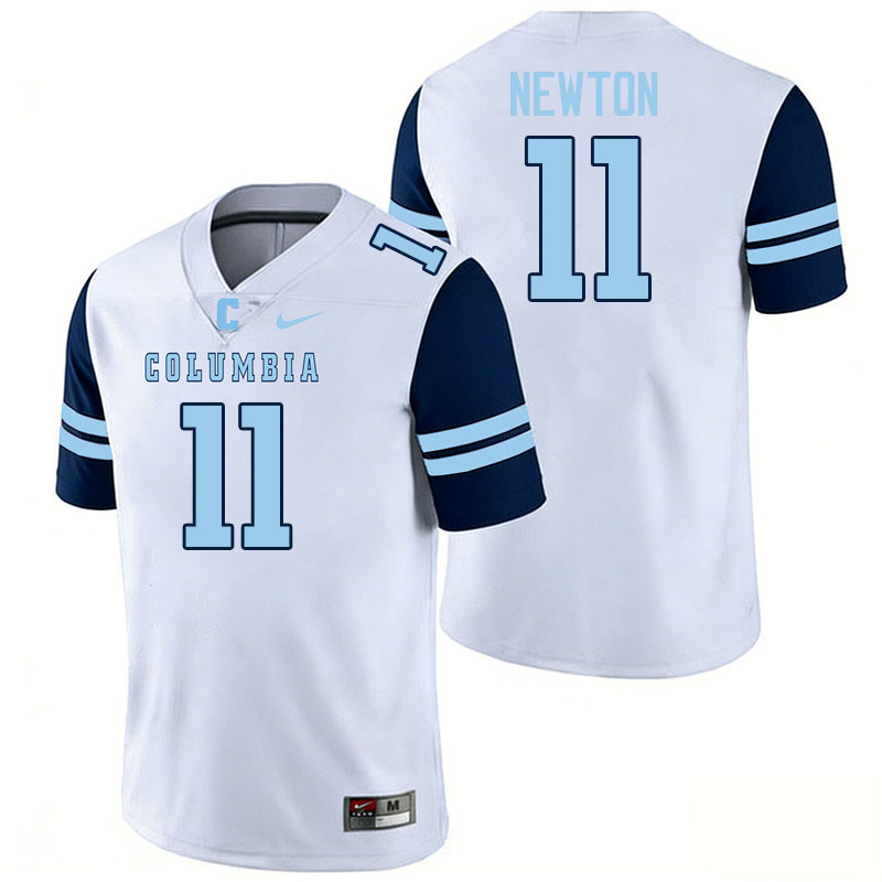 Columbia Lions #11 Charlie Newton College Football Jerseys,Uniforms Stitched-White